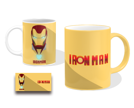 Caneca Colorida Iron-Man